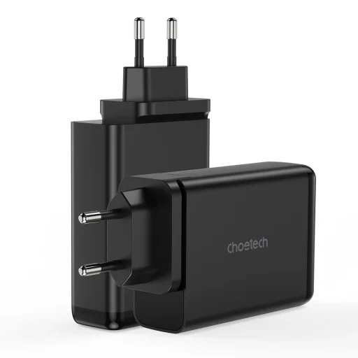 Choetech GaN 140W 4 portos töltő (2x USB C, 2x USB) fekete (PD6005) - 1