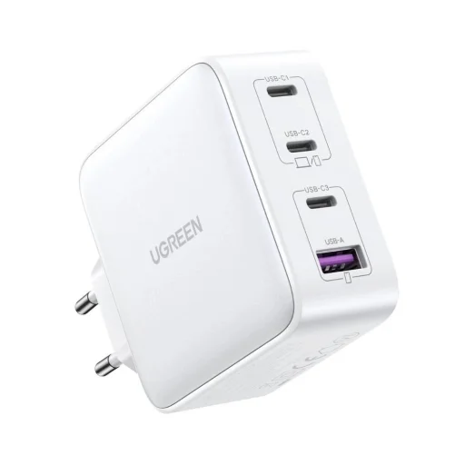 Gyors tölő GaN 3xUSB C / USB 100W PPS Ugreen CD226 - fehér - 2