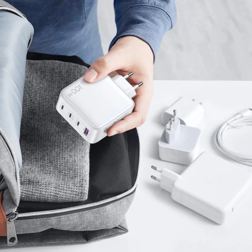 Gyors tölő GaN 3xUSB C / USB 100W PPS Ugreen CD226 - fehér - 4