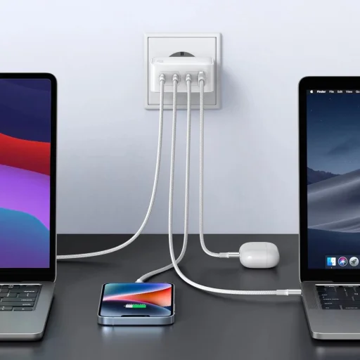 Gyors tölő GaN 3xUSB C / USB 100W PPS Ugreen CD226 - fehér - 5