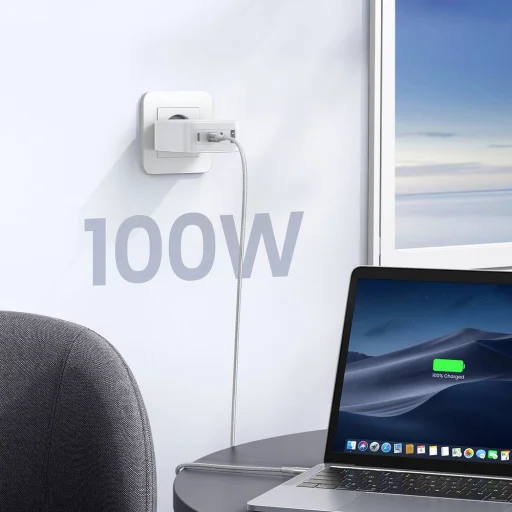 Gyors tölő GaN 3xUSB C / USB 100W PPS Ugreen CD226 - fehér - 6