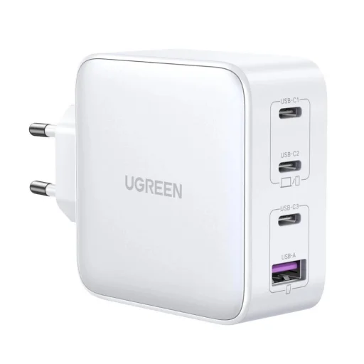 Gyors tölő GaN 3xUSB C / USB 100W PPS Ugreen CD226 - fehér - 1
