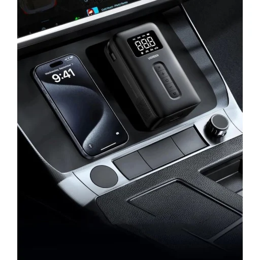 Ugreen CD259 légkompresszor akkumulátorral és LED világítással - fekete - 2