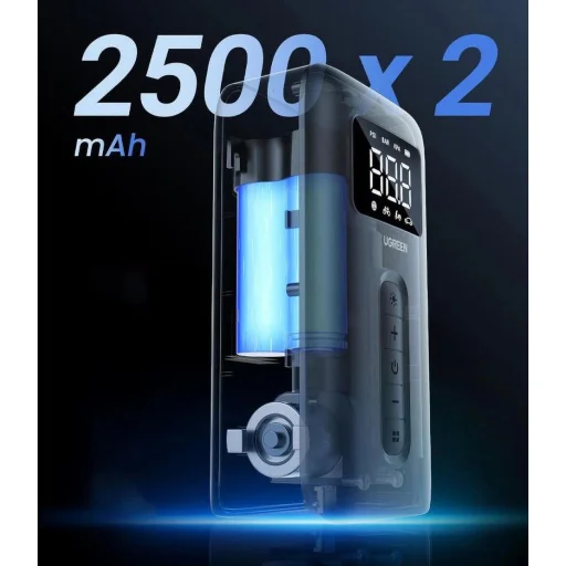 Ugreen CD259 légkompresszor akkumulátorral és LED világítással - fekete - 7