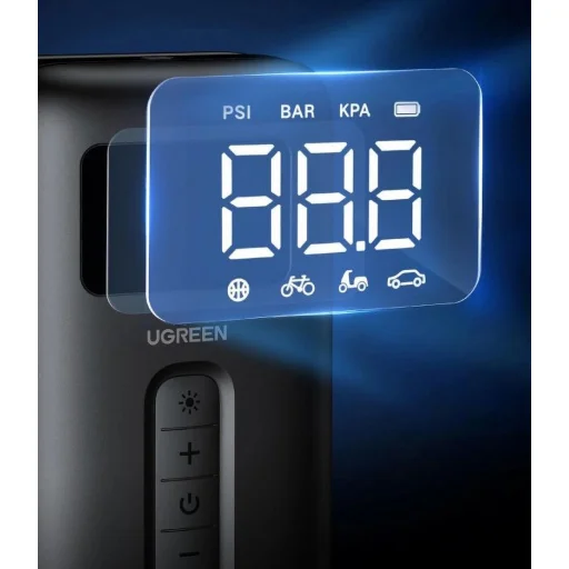 Ugreen CD259 légkompresszor akkumulátorral és LED világítással - fekete - 6