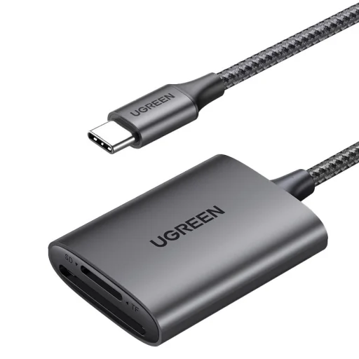 Ugreen CM401 USB C 5Gb/s SD/TF kártyaolvasó - szürke - 1