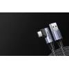 Ugreen US385 USB-A / USB-C 90º 5Gb/s 3A 1m szögletes kábel - fekete thumbnail