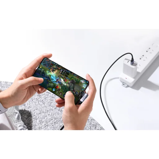 Ugreen US385 USB-A / USB-C 90º 5Gb/s 3A 1m szögletes kábel - fekete - 6