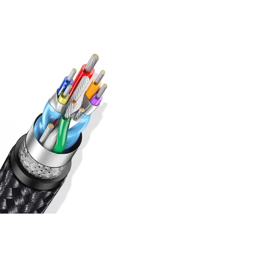 Ugreen US385 USB-A / USB-C 90º 5Gb/s 3A 1m szögletes kábel - fekete - 8