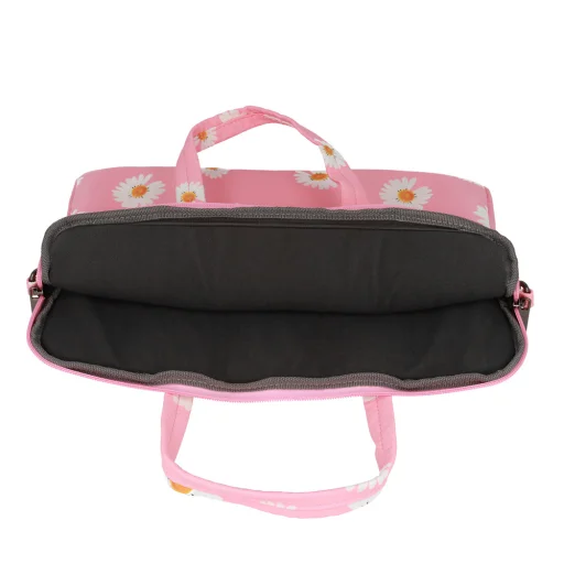 Wonder Briefcase Laptop táska 17 méretben rózsaszín százszorszépek - 5