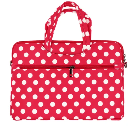 Wonder Briefcase Laptop 17 hüvelykes piros pöttyös - 3