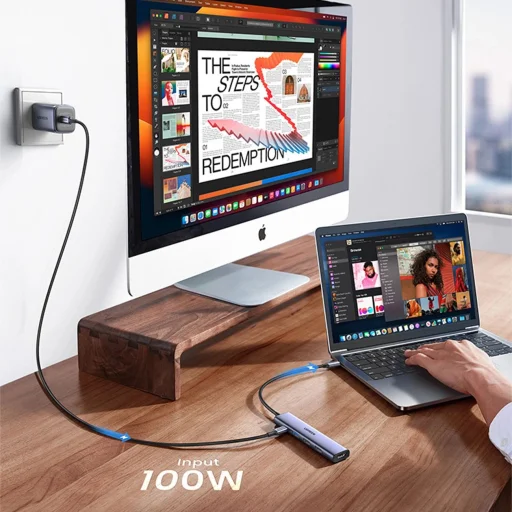 Ugreen CM478 multifunkcionális adapter - szürke - 5