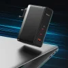 Baseus GaN5 Pro gyors töltő 2xUSB-C + USB 140W EU fekete (CCGP100201) thumbnail