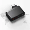 Baseus GaN5 Pro gyors töltő 2xUSB-C + USB 140W EU fekete (CCGP100201) thumbnail