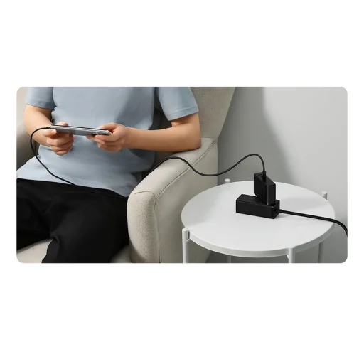 Baseus GaN5 Pro gyors töltő 2xUSB-C + USB 140W EU fekete (CCGP100201) - 22