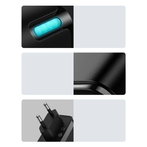 Baseus GaN5 Pro gyors töltő 2xUSB-C + USB 140W EU fekete (CCGP100201) - 23