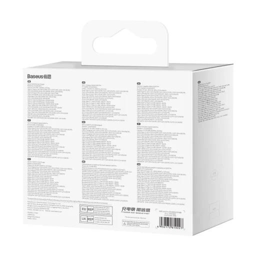 Baseus GaN5 Pro gyors töltő 2xUSB-C + USB 140W EU fekete (CCGP100201) - 6