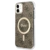 Set Guess GUBPN61H4EACSW tok + töltő iPhone 11 6.1" barna/barna kemény tok 4G Print MagSafe thumbnail