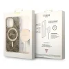 Guess GUBPP13LH4EACSW tok és töltő iPhone 13 Pro barna/barna keménytok 4G Print MagSafe thumbnail