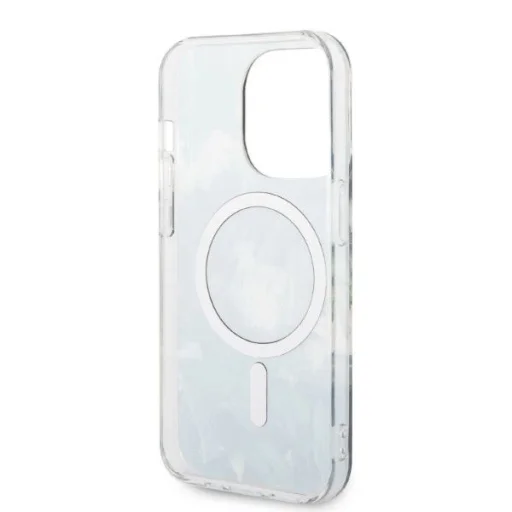 Guess GUBPP14LHJEACSA Tok+ Töltő iPhone 14 Pro 6.1" zöld/zöld kemény tok Jungle MagSafe - 7