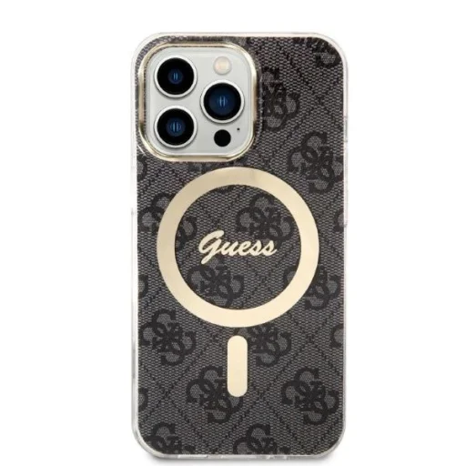 Guess GUBPP13XH4EACSK szett tok és töltő iPhone 13 Pro Max fekete/fekete tok 4G Print MagSafe - 3