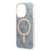 Guess GUBPP14XH4EACSB tok + töltő iPhone 14 Pro Max 6.7" kék/kék kemény tok 4G Print MagSafe - 5