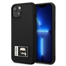 Karl Lagerfeld KLHCP13S3DKPK iPhone 13 mini 5,4" fekete / fekete keménytok Ikonik Patch tok