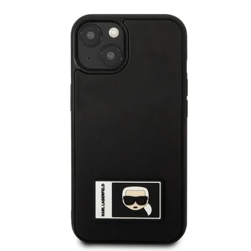 Karl Lagerfeld KLHCP13S3DKPK iPhone 13 mini 5,4" fekete / fekete keménytok Ikonik Patch tok - 3