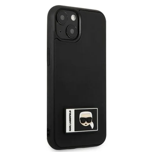 Karl Lagerfeld KLHCP13S3DKPK iPhone 13 mini 5,4" fekete / fekete keménytok Ikonik Patch tok - 4