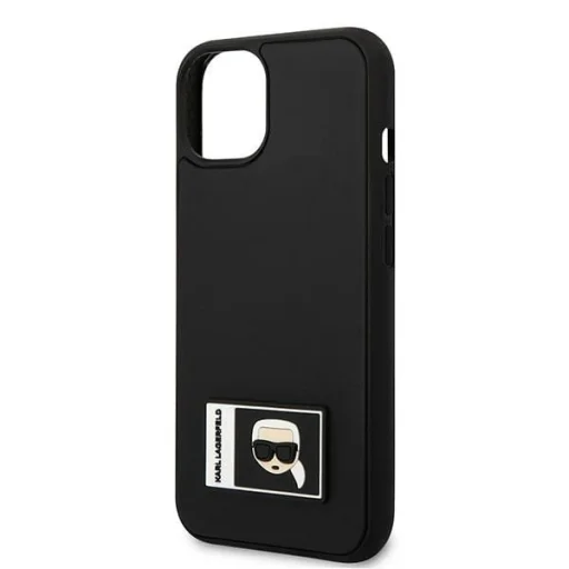 Karl Lagerfeld KLHCP13S3DKPK iPhone 13 mini 5,4" fekete / fekete keménytok Ikonik Patch tok - 6