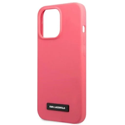 Karl Lagerfeld KLHCP13LSLMP1PI iPhone 13 Pro tok fuksia Silicone Plaque - 6