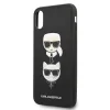 Karl Lagerfeld Saffiano Karl&Choupette Head tok iPhone XS Max - fekete - 3