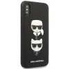 Karl Lagerfeld Saffiano Karl&Choupette Head tok iPhone XS Max - fekete - 5