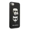 Karl Lagerfeld KLHCI8SAKICKCBK iPhone 7/8 / SE 2020 / SE 2022 fekete/fekete keménytok Saffiano Karl&Choupette Head tok - 4