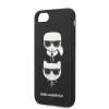 Karl Lagerfeld KLHCI8SAKICKCBK iPhone 7/8 / SE 2020 / SE 2022 fekete/fekete keménytok Saffiano Karl&Choupette Head tok - 6