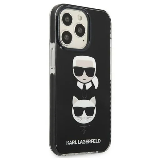 Karl Lagerfeld KLHCP13LTPE2TK iPhone 13 Pro tok fekete Karl&Choupette Head - 4