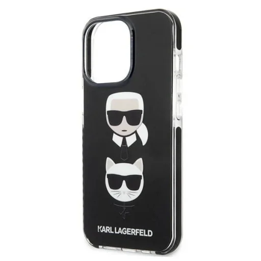 Karl Lagerfeld KLHCP13LTPE2TK iPhone 13 Pro tok fekete Karl&Choupette Head - 6