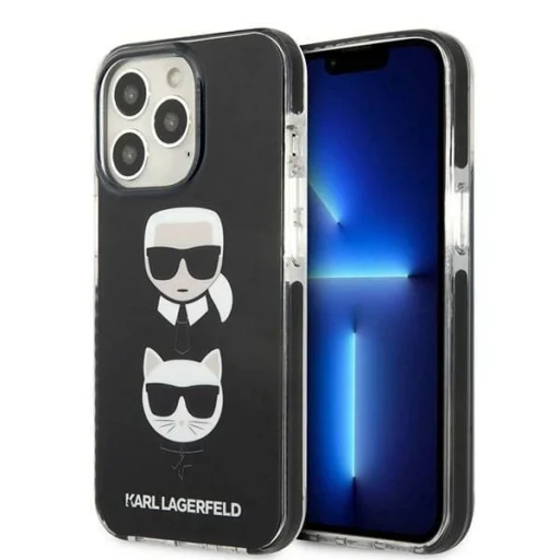Karl Lagerfeld KLHCP13XTPE2TK iPhone 13 Pro Max 6,7" hardcase fekete Karl&Choupette Head tok - 1