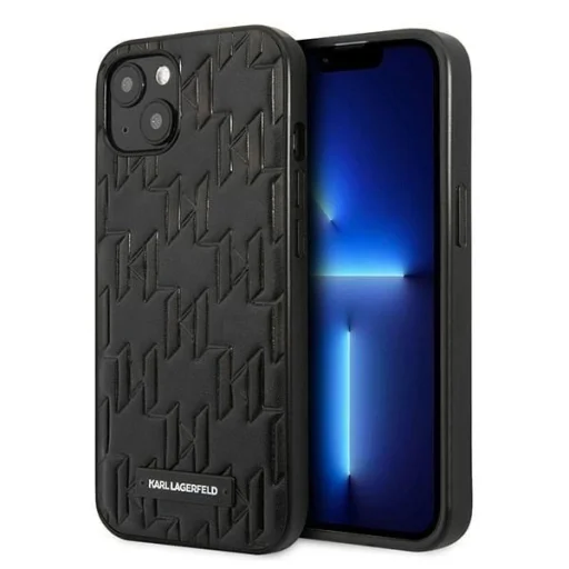Karl Lagerfeld KLHCP13SMNMP1K iPhone 13 mini 5,4" hardcase fekete / fekete Monogram Plaque tok - 8