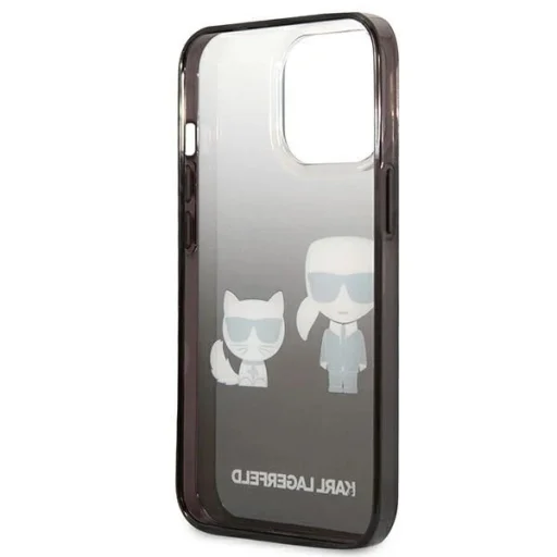 Karl Lagerfeld KLHCP13LTGKCK iPhone 13 Pro tok fekete Gradient Ikonik Karl & Choupette - 7