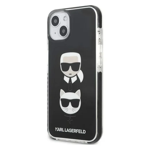 Karl Lagerfeld KLHCP13MTPE2TK iPhone 13 6,1" tok fekete Karl&Choupette Head - 2