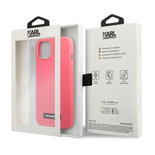 Karl Lagerfeld KLHCP13SSLMP1PI iPhone 13 mini 5,4" tok fuksia Silicon Plaque - 8