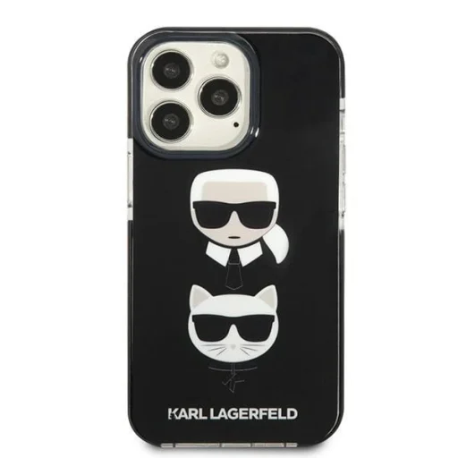 Karl Lagerfeld KLHCP13XTPE2TK iPhone 13 Pro Max 6,7" hardcase fekete Karl&Choupette Head tok - 3