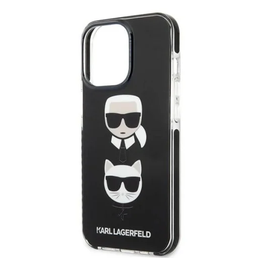 Karl Lagerfeld KLHCP13XTPE2TK iPhone 13 Pro Max 6,7" hardcase fekete Karl&Choupette Head tok - 6