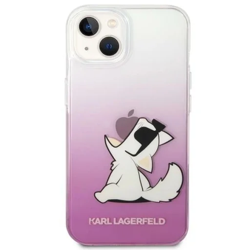 Karl Lagerfeld KLHCP14MCFNRCPI iPhone 14 Plus rózsaszín / rózsaszín Choupette Fun tok - 3