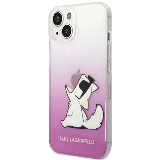 Karl Lagerfeld KLHCP14MCFNRCPI iPhone 14 Plus rózsaszín / rózsaszín Choupette Fun tok - 2