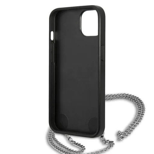Karl Lagerfeld KLHCP13SPMK iPhone 13 mini 5,4 " hardcase fekete / fekete Bőr Textúrált és Lánc tok - 7