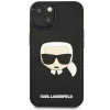 Karl Lagerfeld KLHCP14MKH3DBK iPhone 14 Plus 6.7" fekete / fekete keménytok 3D Rubber Karl's Head tok - 3