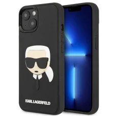 Karl Lagerfeld KLHCP14MKH3DBK iPhone 14 Plus 6.7" fekete / fekete keménytok 3D Rubber Karl's Head tok