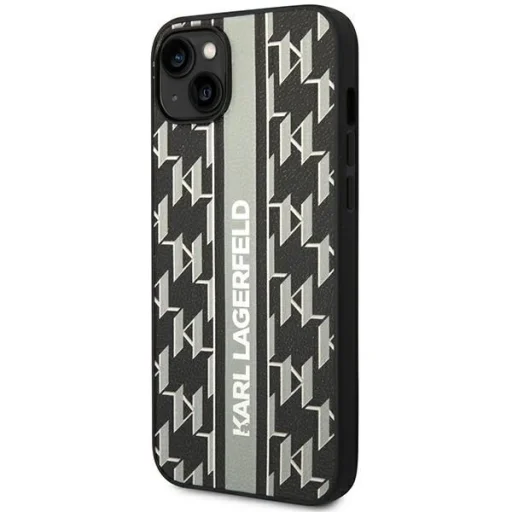 Karl Lagerfeld KLHCP14MPGKLSKG iPhone 14 Plus 6.7 "hardcase szürke / szürke Monogram Stripe tok - 2